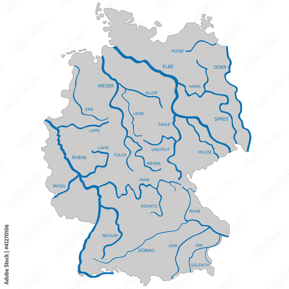 Flüsse-Karte-Deutschland-karte-zum-herunterladen-und-ausdrucken